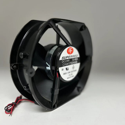ventilador sin cepillo negro de 12V DC 120x120x25m m con el rodamiento de bolitas/el cojinete de manguito
