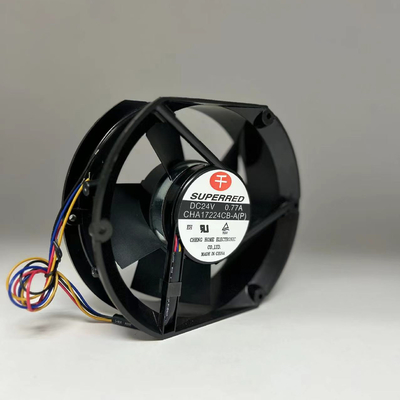 Ventilador sin escobillas de plástico de marco de 12 V CC de 120 mm con cable de salida de señal AWG26