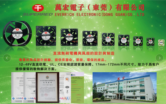 El TUV certifica 0,556 M3/Min Print Cooling Fan